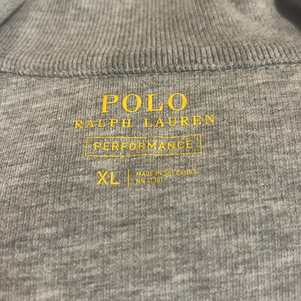 Polo by Ralph Lauren Men's Gray Full-Zip Double Knit Jacket - Picture 4 of 7